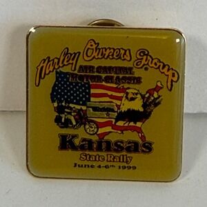 1999 HOG Harley Owners Group Kansas State Rally Air Capital Classic Eagle Pin